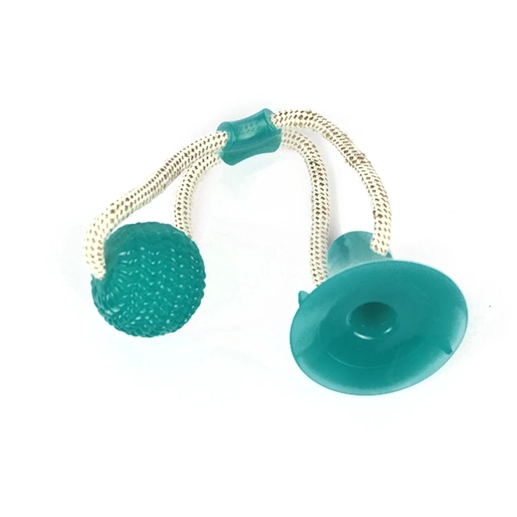 Dog TPR/Silicone toy ball molar bite suction cup Multifunction Pet Molar chew dog toy