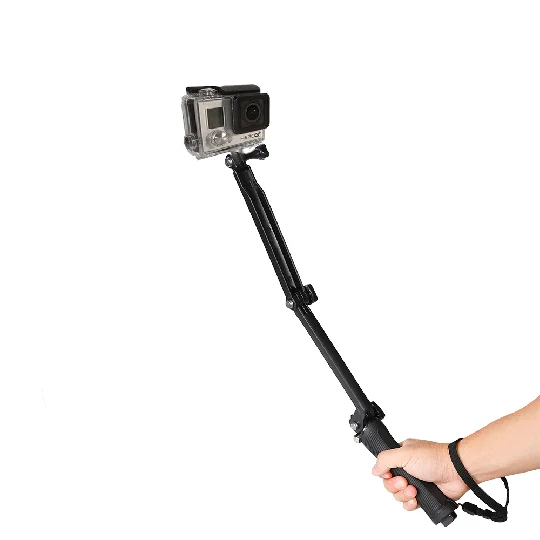 

Factory Price Go pro 3-Way Grip Extension Arm Monopod Tripod for Gopro Action Camera, : black