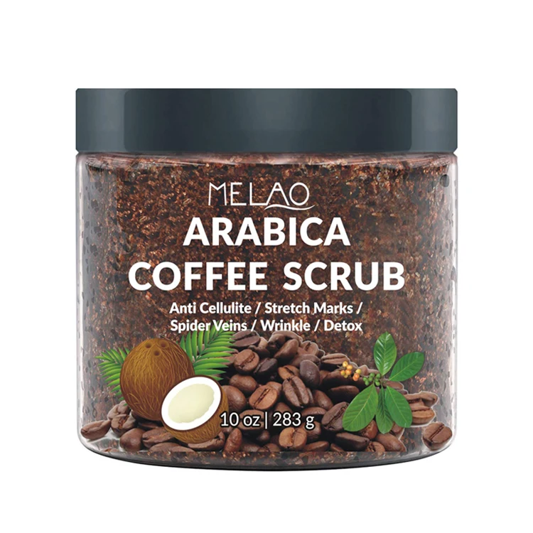 

OEM Private Label Skin Whitening Body Scrub Customized Face Hot Goods Coffee Body Scrub, Brown