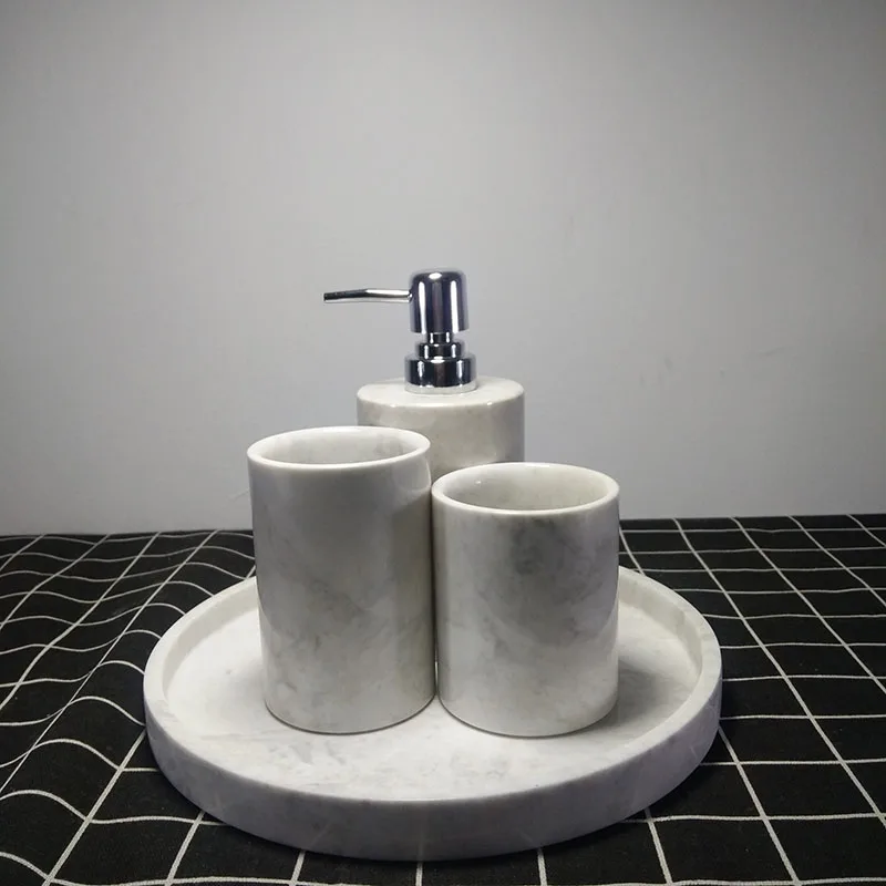 
Hot sale white marble bath containers bathroom sanitary ware suite factory direct 