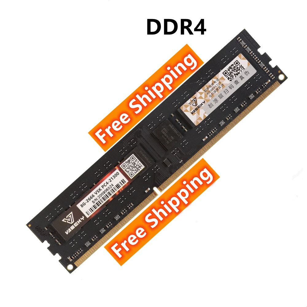 

Free Shipping DDR4 RAM 4gb 8gb 16gb 2400 Mhz 2666 3200 2133 PC 4 / 8 / 16 GB 2400mhz 2666mhz 3200mhz Memoria DDR 4 For Desktop