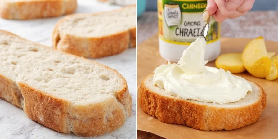 Properly stored spices and cream cheese in kitchen cabinet