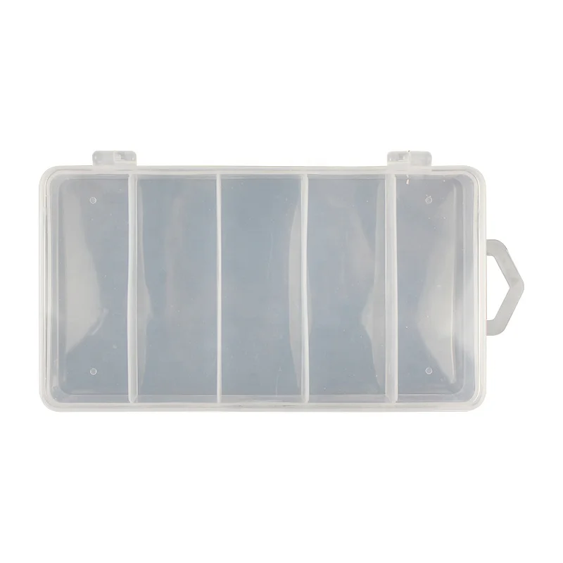 Multi-Cell Bionic Bait Fish Hook Storage Box Transparent PP Plastic Outdoor Sports Storage Case for River Lake Stream Fishing