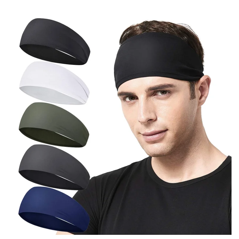 

Sports Headbands Workout Accessories Sweat Band Sweat Wicking Head Band Sweatbands for Running Gym Training, Customized color