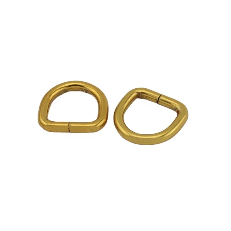 

Nolvo World  old gold D Ring hooks metal ring for making handbag connection buckle