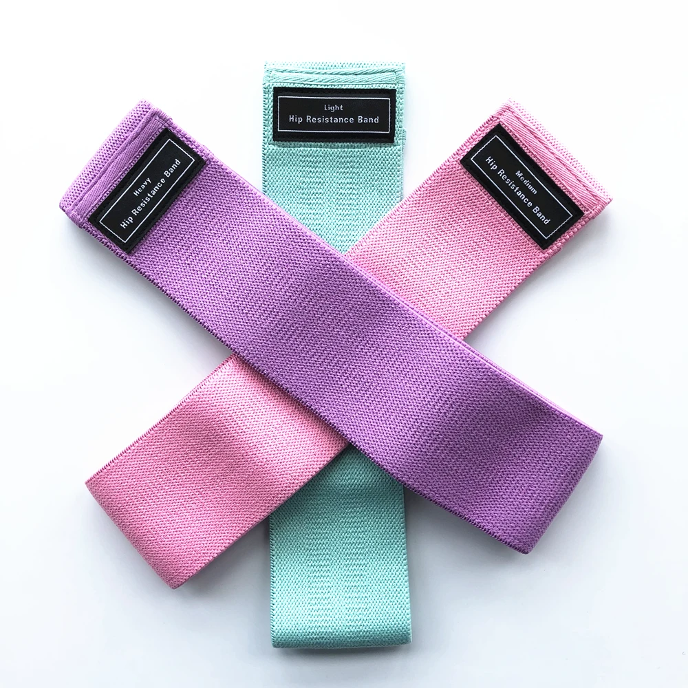 

Classic design custom hip shaping circle booty fitness resistance bands, Purple, pink, blue, green, navy blue, gray, black