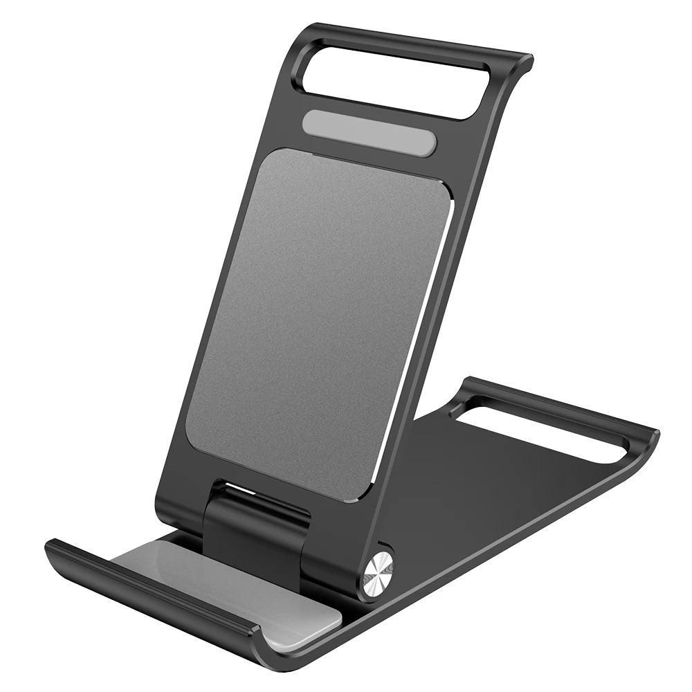 

Aluminum alloy folding portable mobile phone holder, angle adjustable mobile phone tablet holder, mobile phone accessories