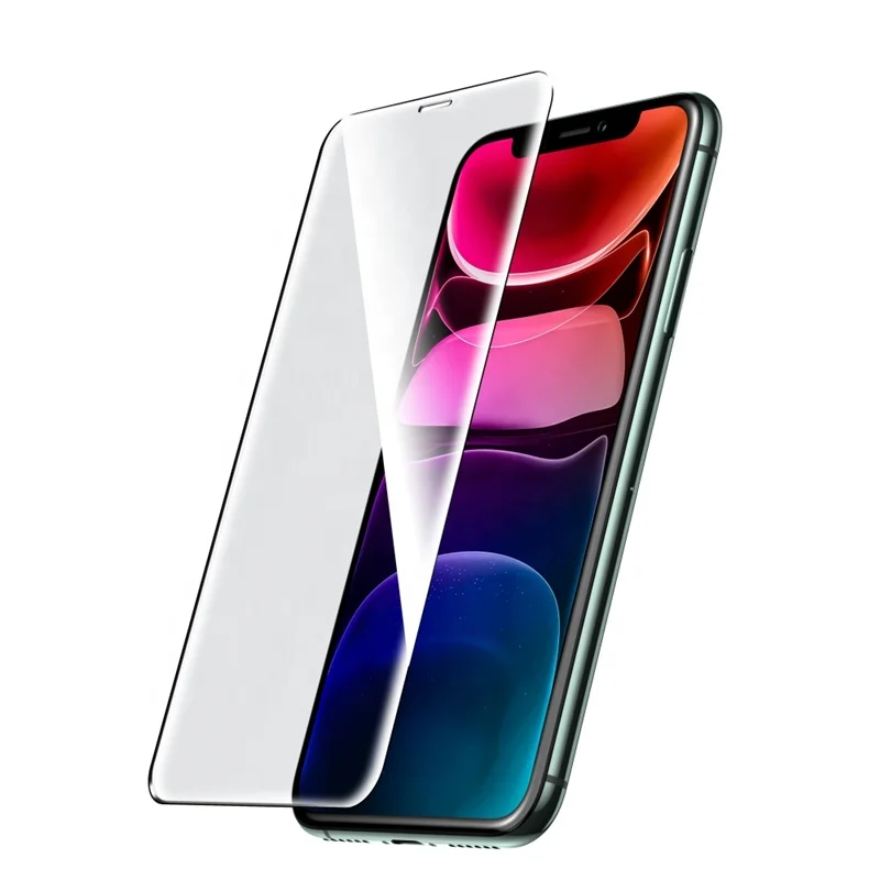 

Free Shipping 2.5D AGC tempered glass screen protector for iphone xs max 11 pro max big arc protective glass top quality, Clear