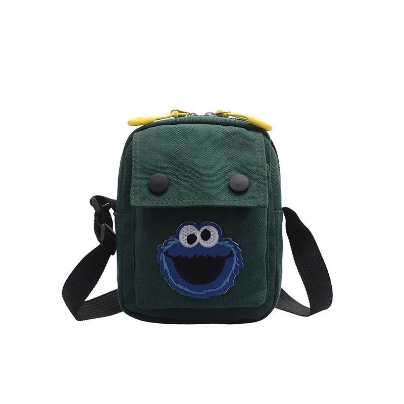 

Fashion Boys and Girls Canvas Crossbody Sling Cell Phone Bag Mini Shoulder Bag