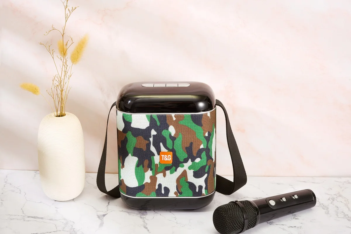 TG523K wireless Karaoke Bluetooth speaker Outdoor portable handheld card square dance subwoofer booth stereo - ANKUX.COM