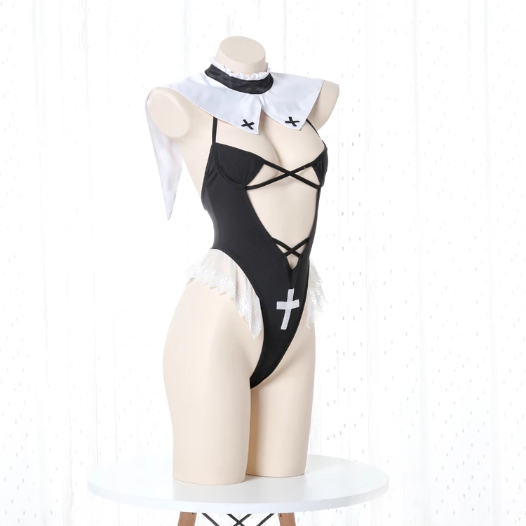 

Sexy women cosplay nuns Uniform lingerie Halloween costume Underwear