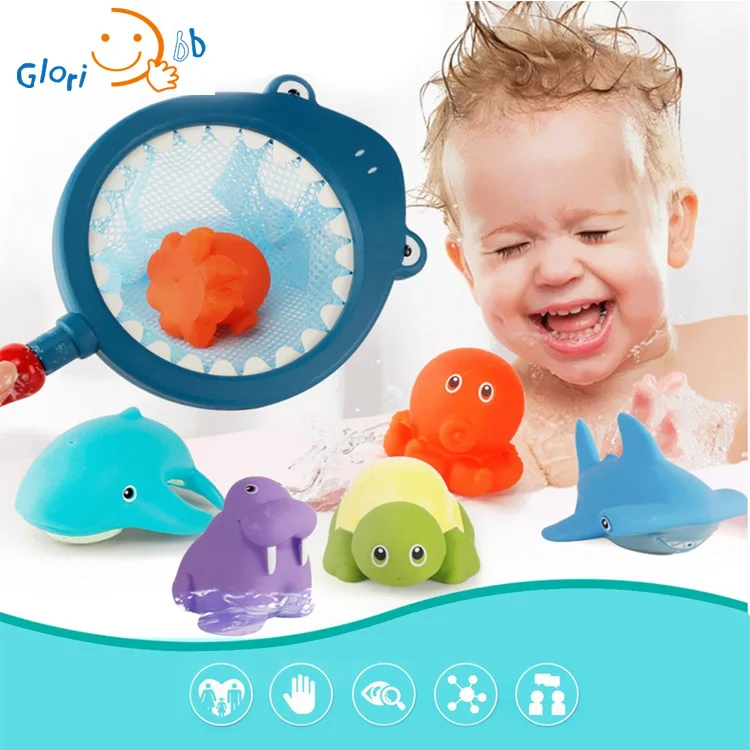 Baby Toddler Bath Toys Sea Animals Squirter Toys - Buy Sea Animals