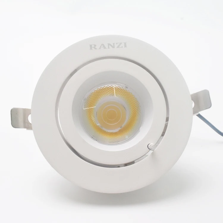 36 Degree Beam Angle 4000K Recessed Dimmable Adjustable COB LED Ceiling Downlight