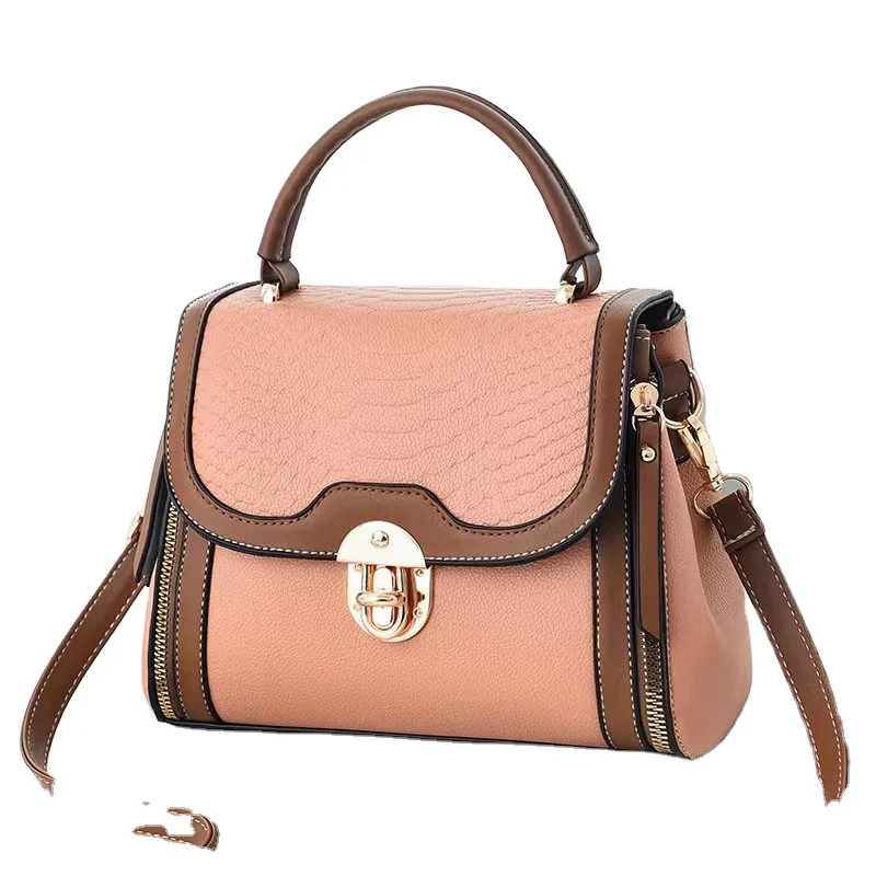 

soild style leather pu handbags womens shoulder bags for woman 2023