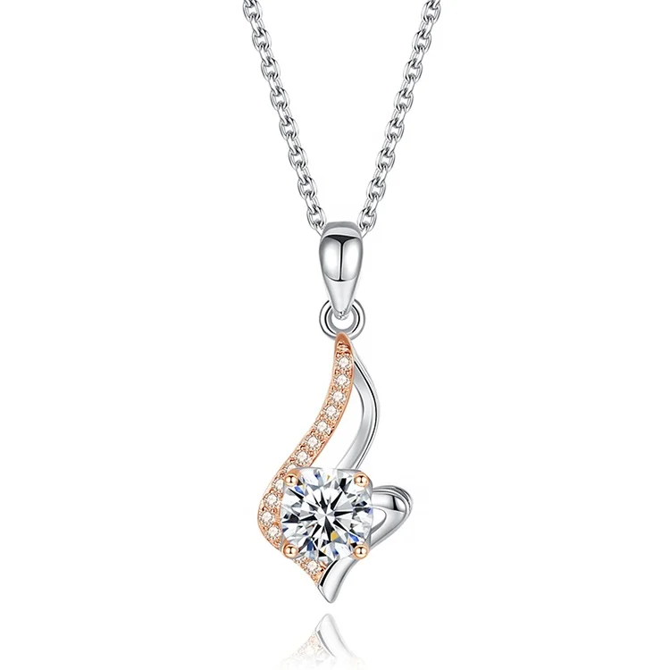 

OEM&ODM China Supplier Cubic Zirconia Beautiful Adjustable Moissanite Necklace For Women