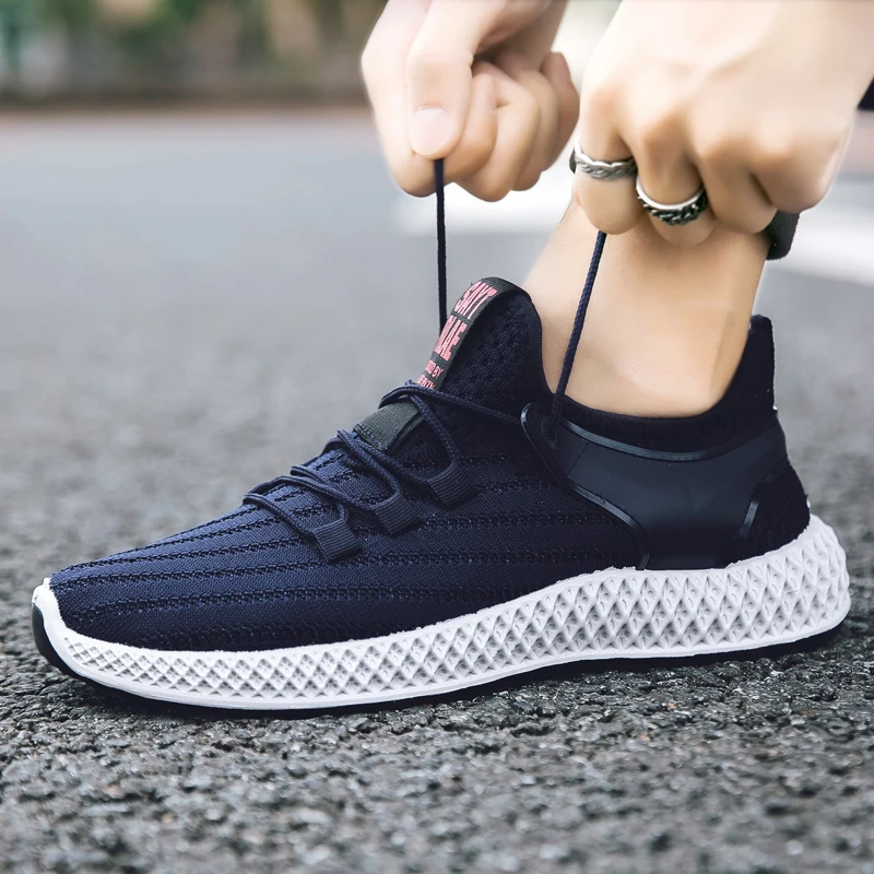 

Hot selling fashion mesh injection sports shoes men's cheap running shoes, Picture