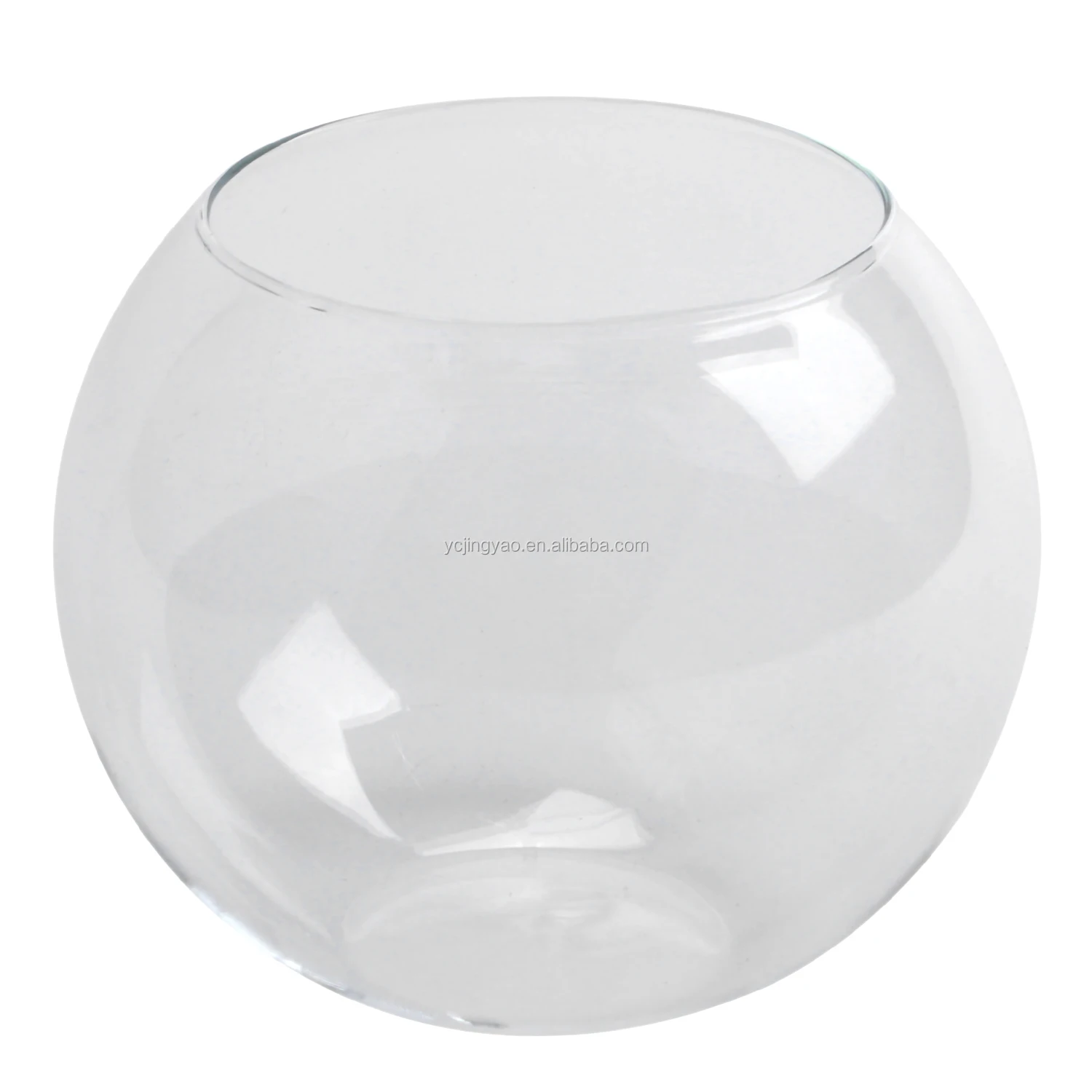 

Clear Round Sphere Vase Transparent Glass Orb Fish Tank Clear Fish Bowl Aquarium Accessories