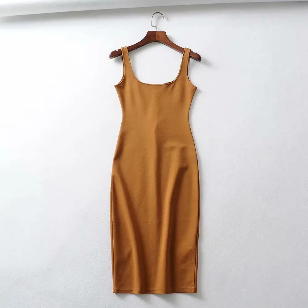 
Factory wholesale 2020 new style sweet long dress sleeveless hip hop condole belt summer dresses 