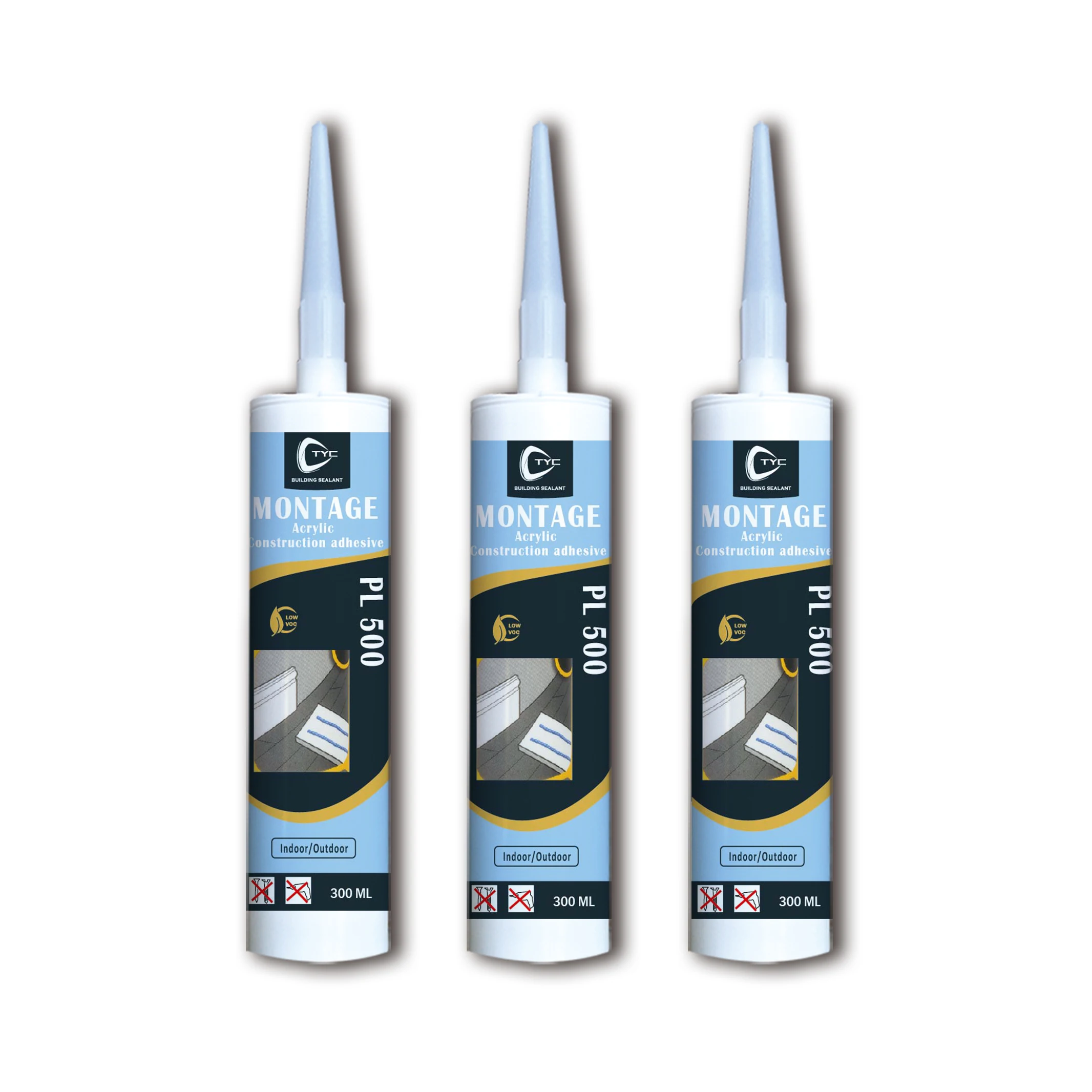 Water Based Flexible Siliconized Acrylic Cracks And Gaps Repair Sealant