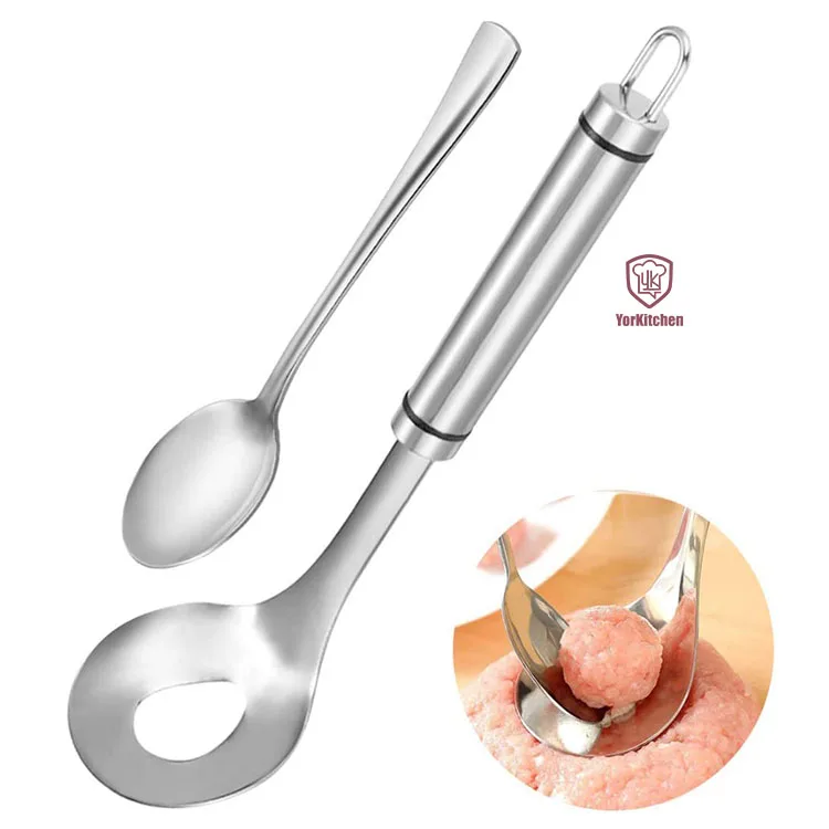 

Kitchen Cooking Long Handle Stainless Steel Meatball Scoop Meatball Maker