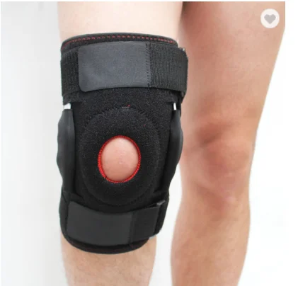 

Medical Knee Support pad sports Knee Brace with Adjustable Bulk Strap, Black