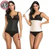 S908005 queenmoen latest design thick button surface smooth 25 steel bone body shaper waist cincher trainer for woman