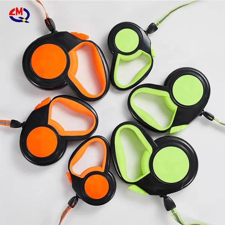 

Wholesale Dog Collar Leash Pet Reflective Adjustable Dog Leash For Pet Safety hands Free Dog Leash, Orange, green
