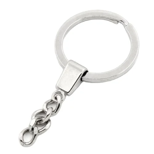 

Manufacturer Wholesale Supplies Toy Hardware Pendant metal key ring with chain for decoration + 4-Section Grinding Chain