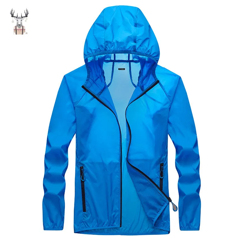 

Factory Wholesale Summer Outdoor and Hooded Rain Windbreaker Jacket