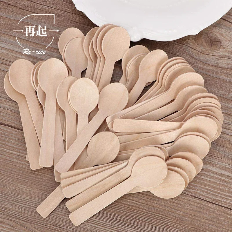 
Natural Color Wood Spoon Fork Spoon 