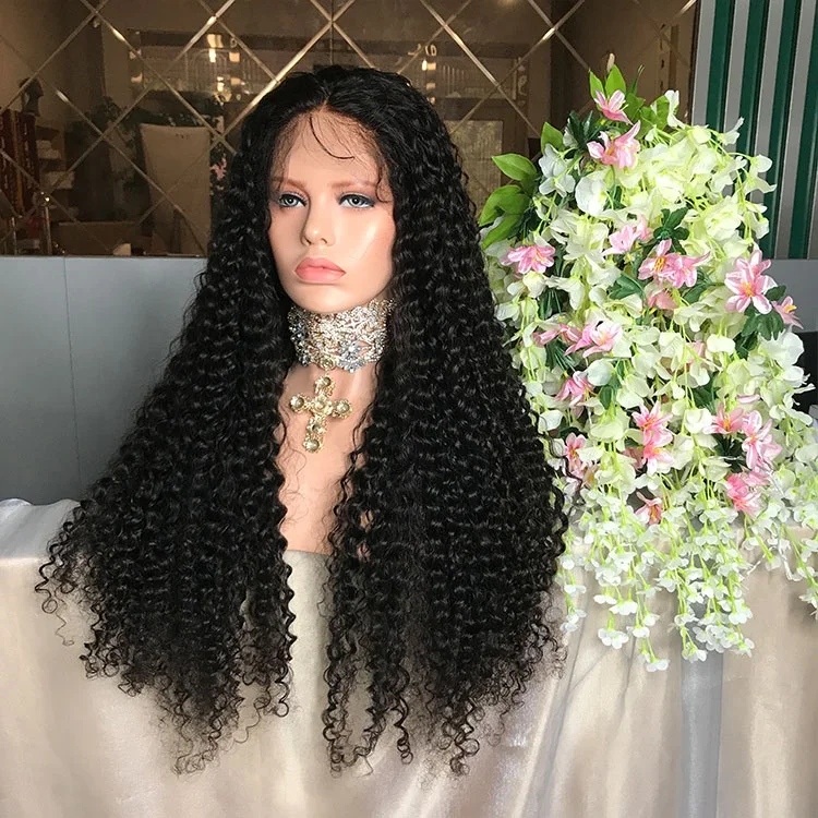 

Good Quality 10A Remy Indian Temple Hair 130% Density Full lace Wig With Baby Hair