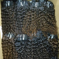 

LetsFly raw unprocessed human hair burgundy afro kinky curly brazilian virgin hair wholesale 20pcs bundles 840g hair extension