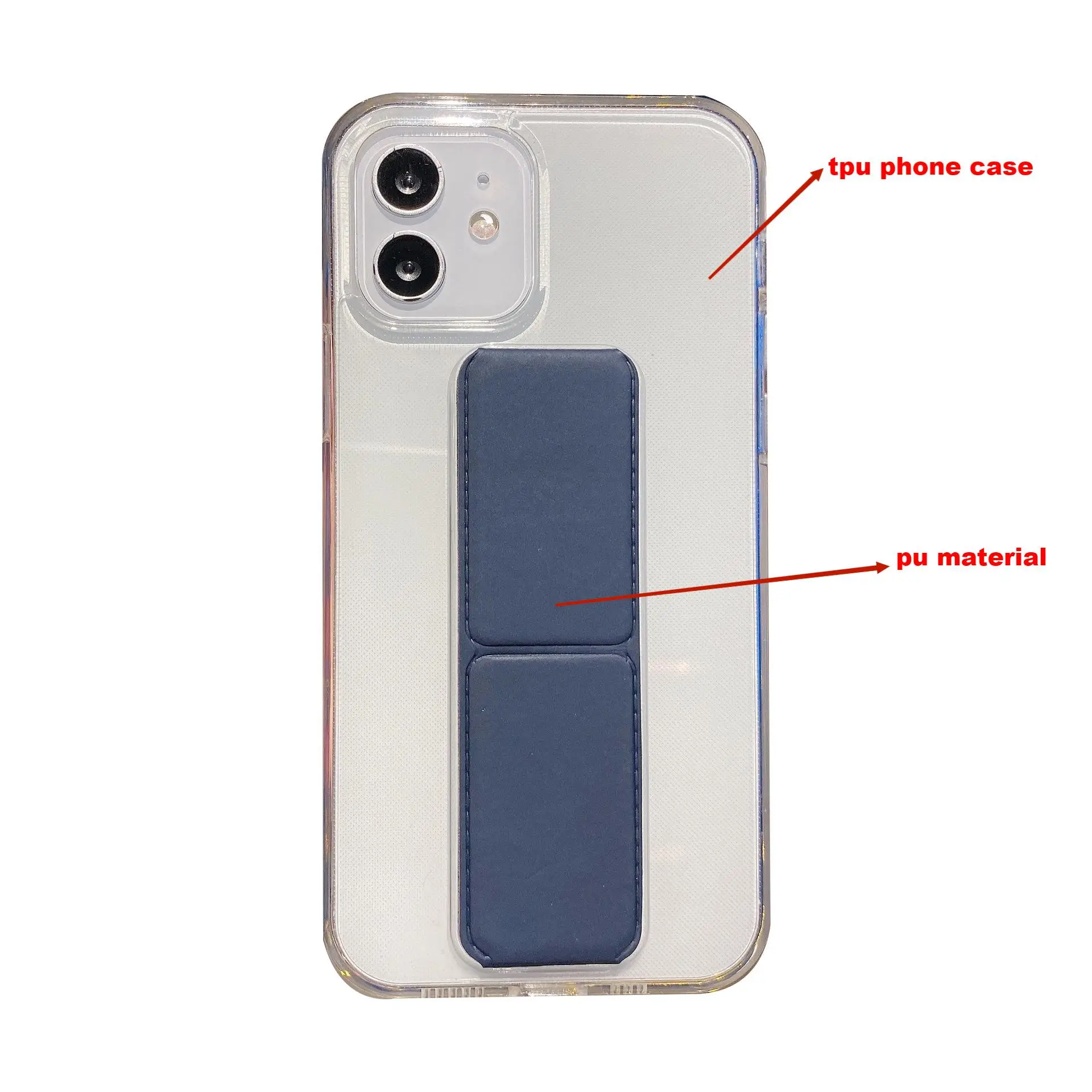 

Amazon hot selling fashion with holder transparent TPU phone case For iPhone13 case