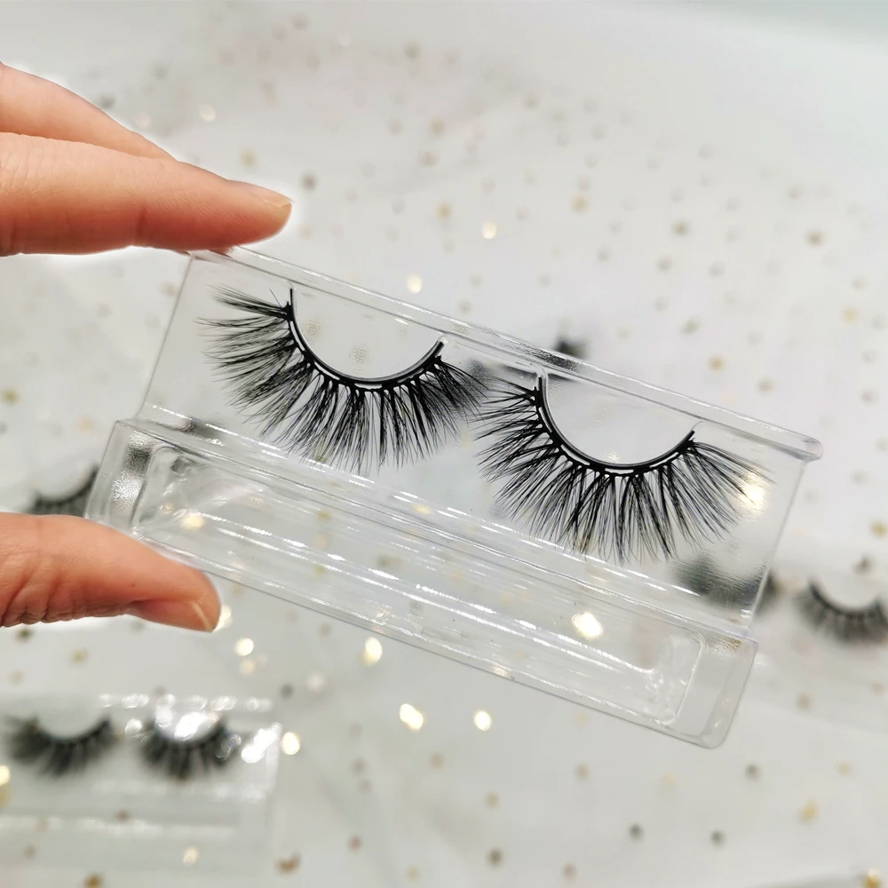 

wholesale eyelash vendor customized boxes curelty free Vegan vendors 18mm 20mm natural 3D 5D faux mink eyelashes