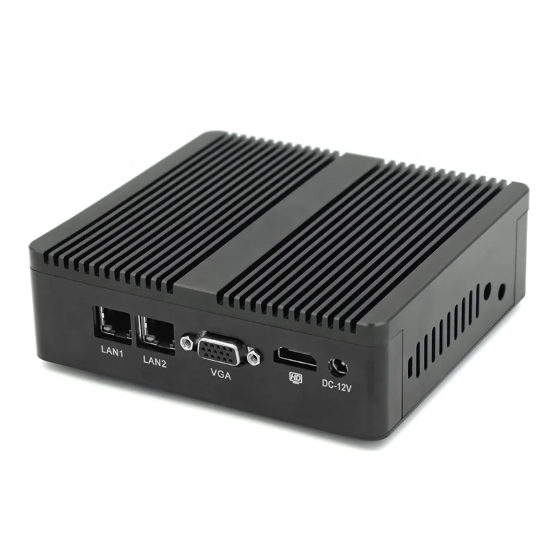 

Win7 Linux Os Dual Lan Port 2Gb Ram Ddr3 Mini Pc Used For The Library Cpu J1900 Quad Core Fanless Industrial Pc, Black/silver