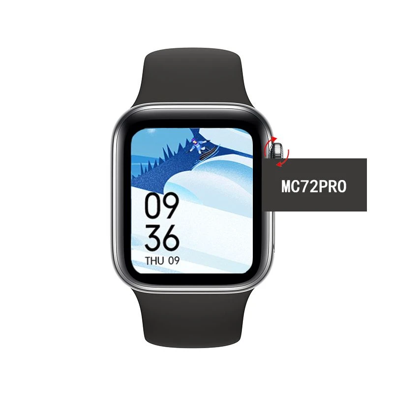 

2021new 1.75 Ips Screen Sport Smart Watch Ip68 Waterproof Mc72 Pro with Heart