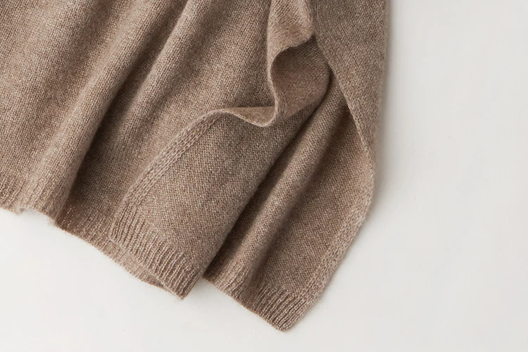  Pure Cashmere Poncho Sweater Pullover Plus Oversized V Neck Best Women Cashmere Sweater