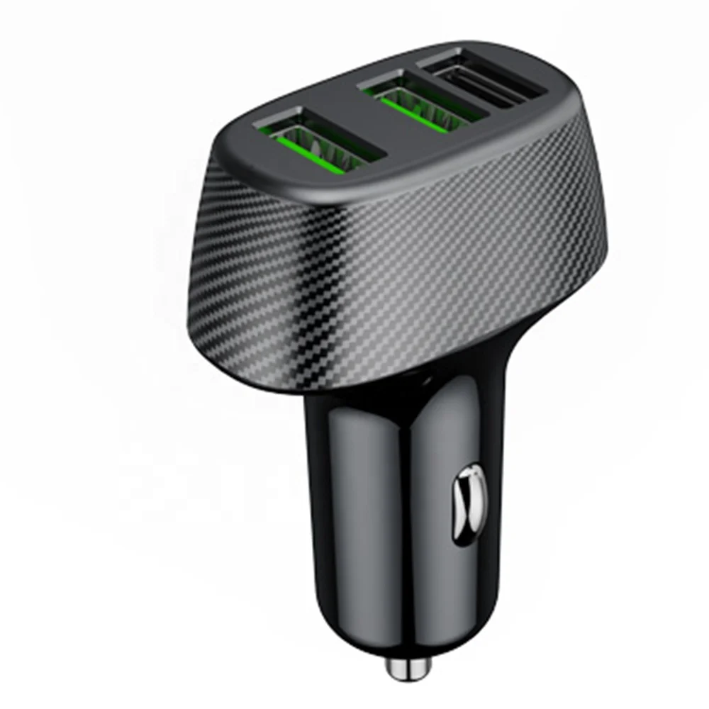 

Low Price 3 Port Usb Car Charger Qc 3.0 USB Car Charger PD3.0 Charger for phone, Black
