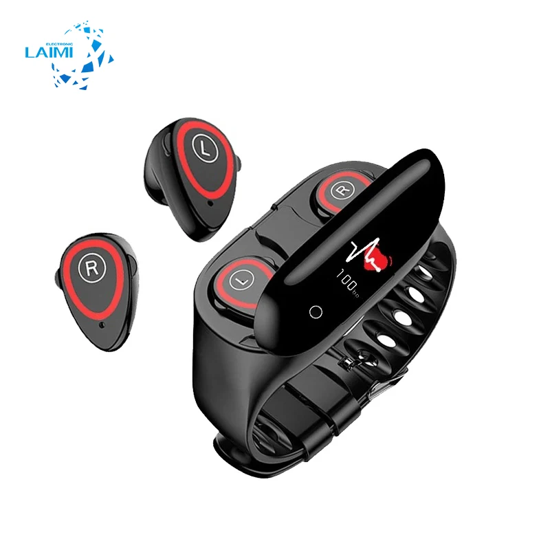 

LAIMI M1 Newest Ai Smart Watch With Bt Earphone Heart Rate Monitor Smart Wristband Long Time Standby Sport Watch Men