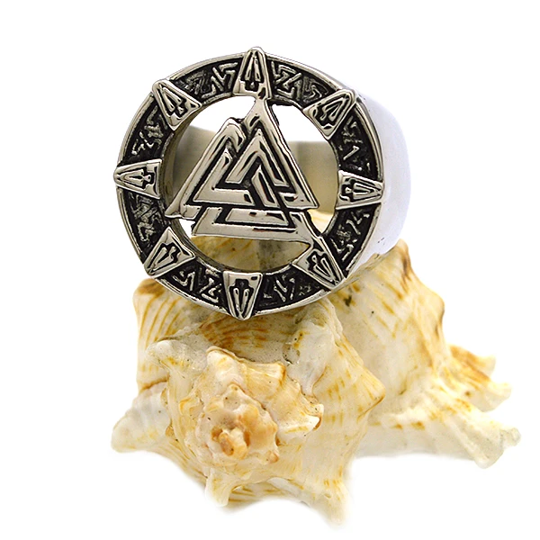 

Wholesale Vintage Charm Viking Retro Men Ring Stainless Steel Jewelry Ring
