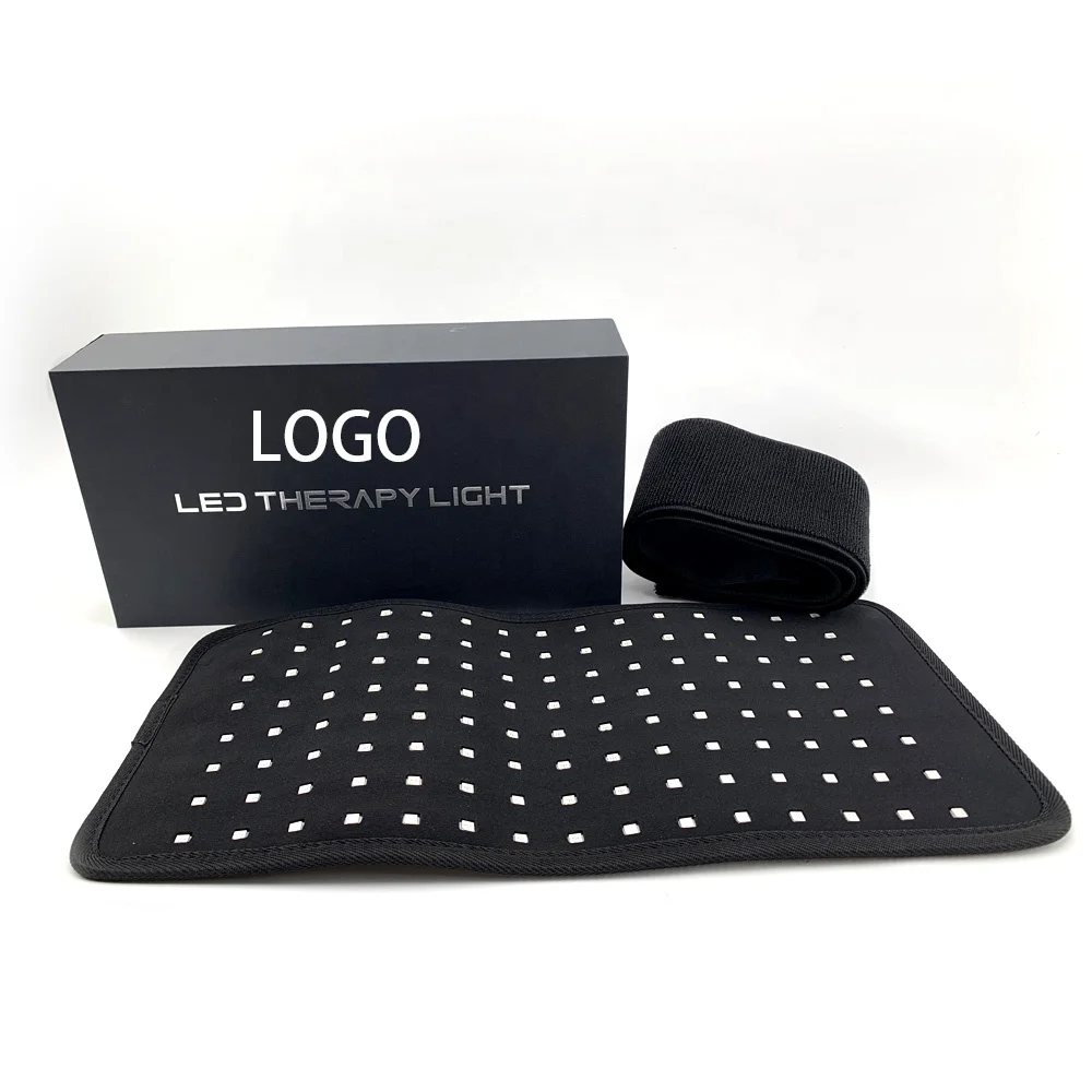 

led red light belt full body slimming wrap red light therapy weight loss lipo belt 660nm 850nm fat lose, Black