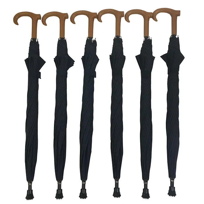 Multi Function Crutches Outdoor Umbrella Stick Old Man Rain Umbrella Crutch With Crutch Cane