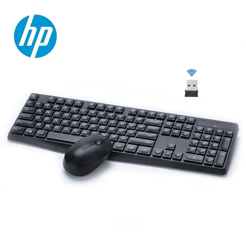 

H-P Original genuine CS10 wireless keyboard and mouse set home laptop wireless mouse keyboard mute Multi-Media, White/ black