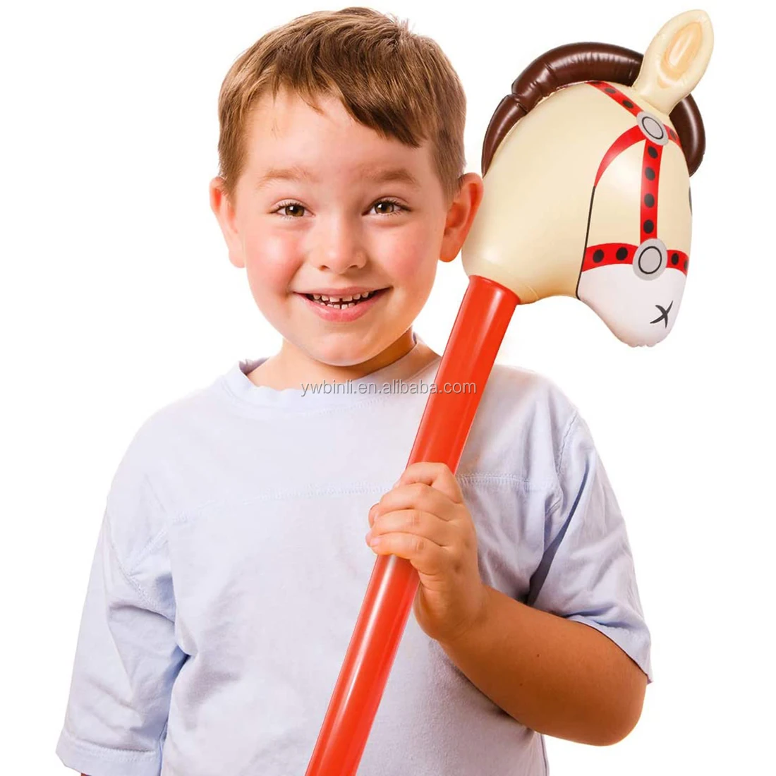 40inch Inflatable Horse Stick For Party Blow Up Stick Horse Ce & En71