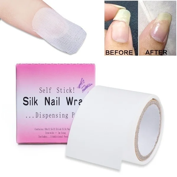 

Nail Art Silk Fiberglass Wrap Tape Self Stick Adhesive Protector Tip Sticker Guide UV Gel Polish Acrylic Manicure Tool Reinforce