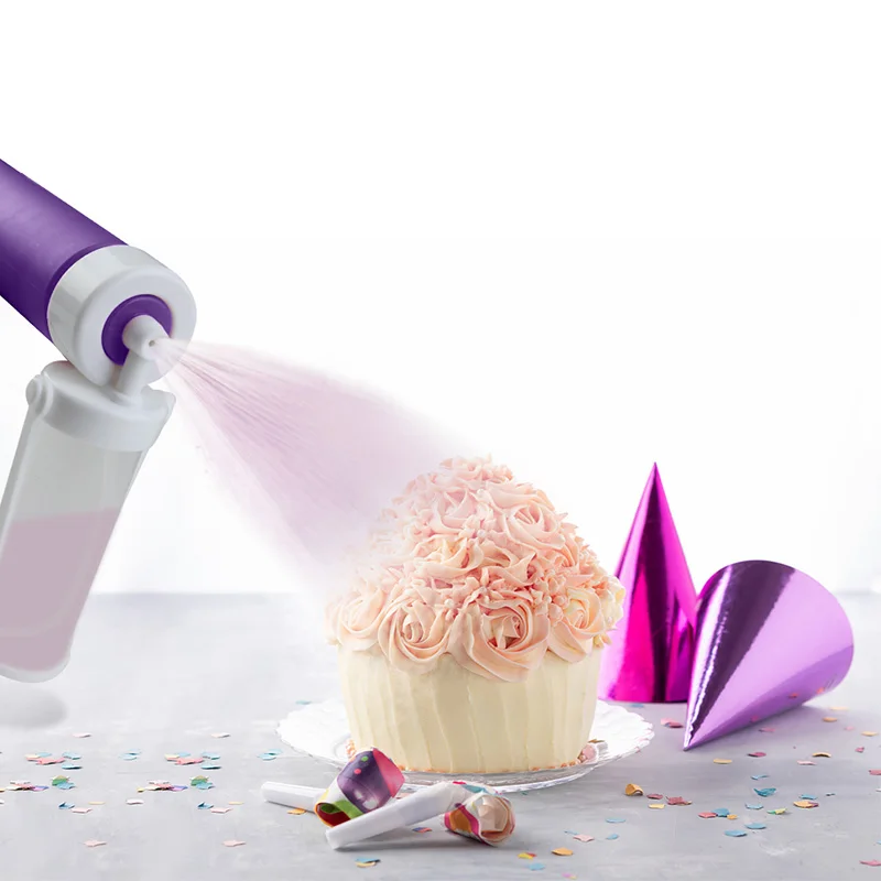 

Cake Manual Airbrush Spray Gun Decorating Spraying Coloring Baking Decoration Cupcakes Desserts Kitchen Pastry Tool Accessories