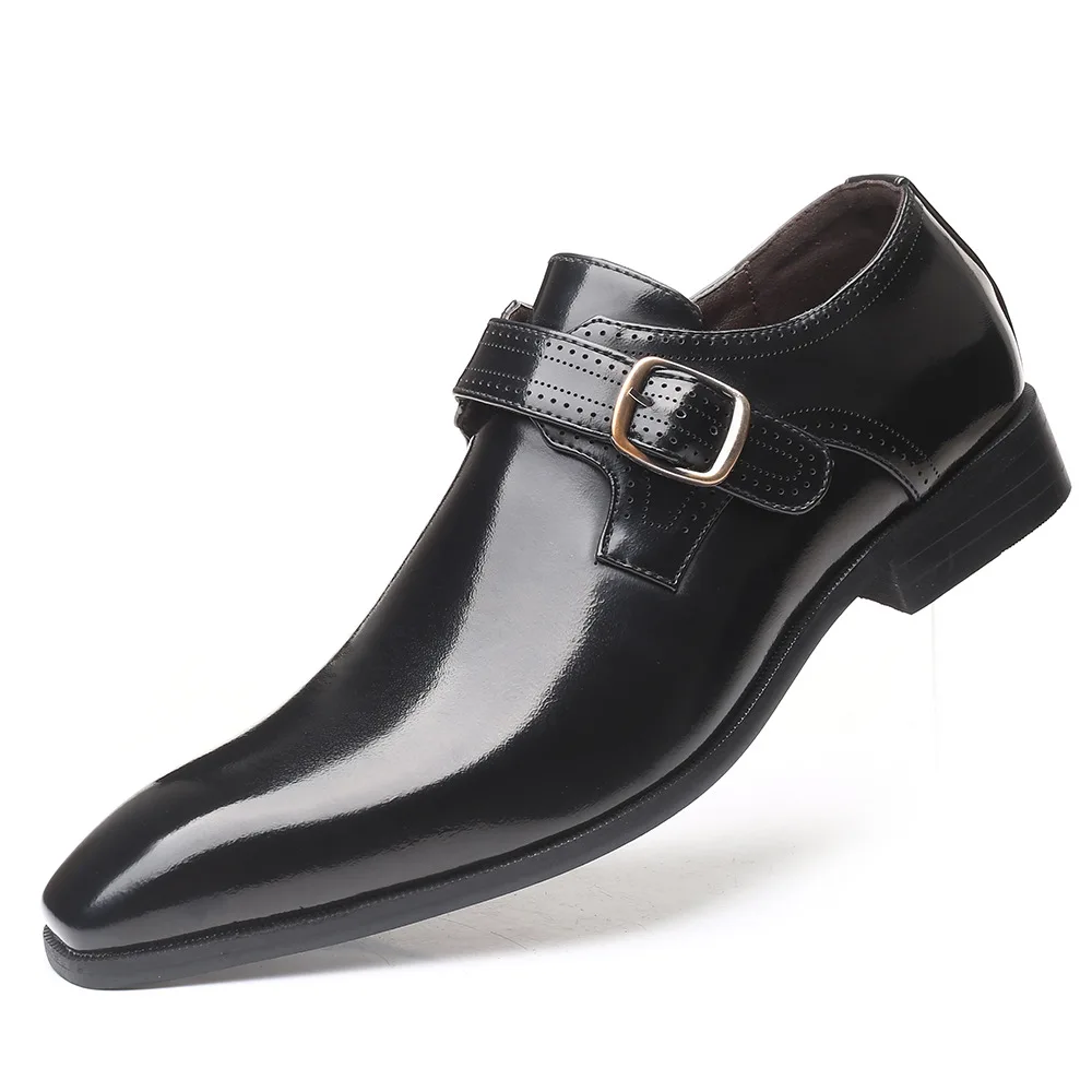 

New arrival best leather men dress shoes fashion shoes, Black brown