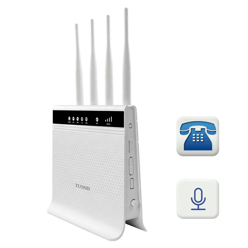 

Indoor 4G LTE CPE Router with voice call 300Mbps 2.4G wifi hotspot wireless Router support Rj11 Voice function Sim Card Slot