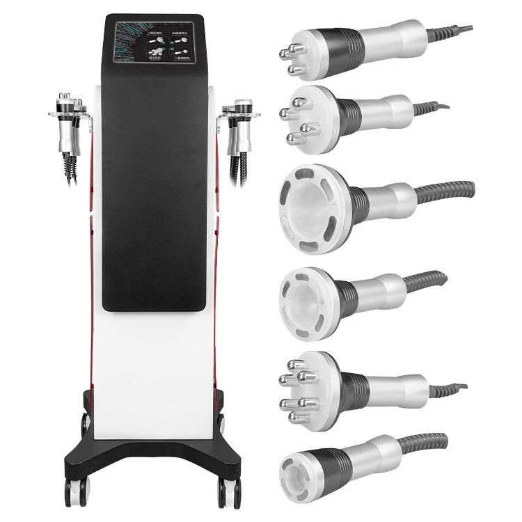 

2022 New Professional Body Contouring Cellulite Removal Vacuum 6 in1 40khz Cavitation Vacuum RF Body Shape Beauty, Black