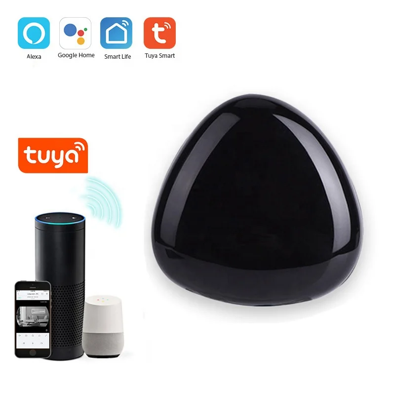 

Tuya Smart Life Control AC TV/Fan/Air Conditioner Smart Home Universal Wireless WiFi IR RF Remote Controller, Balck